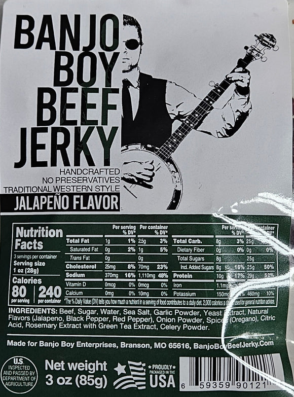 Banjo Boy Jalapeno Jerky