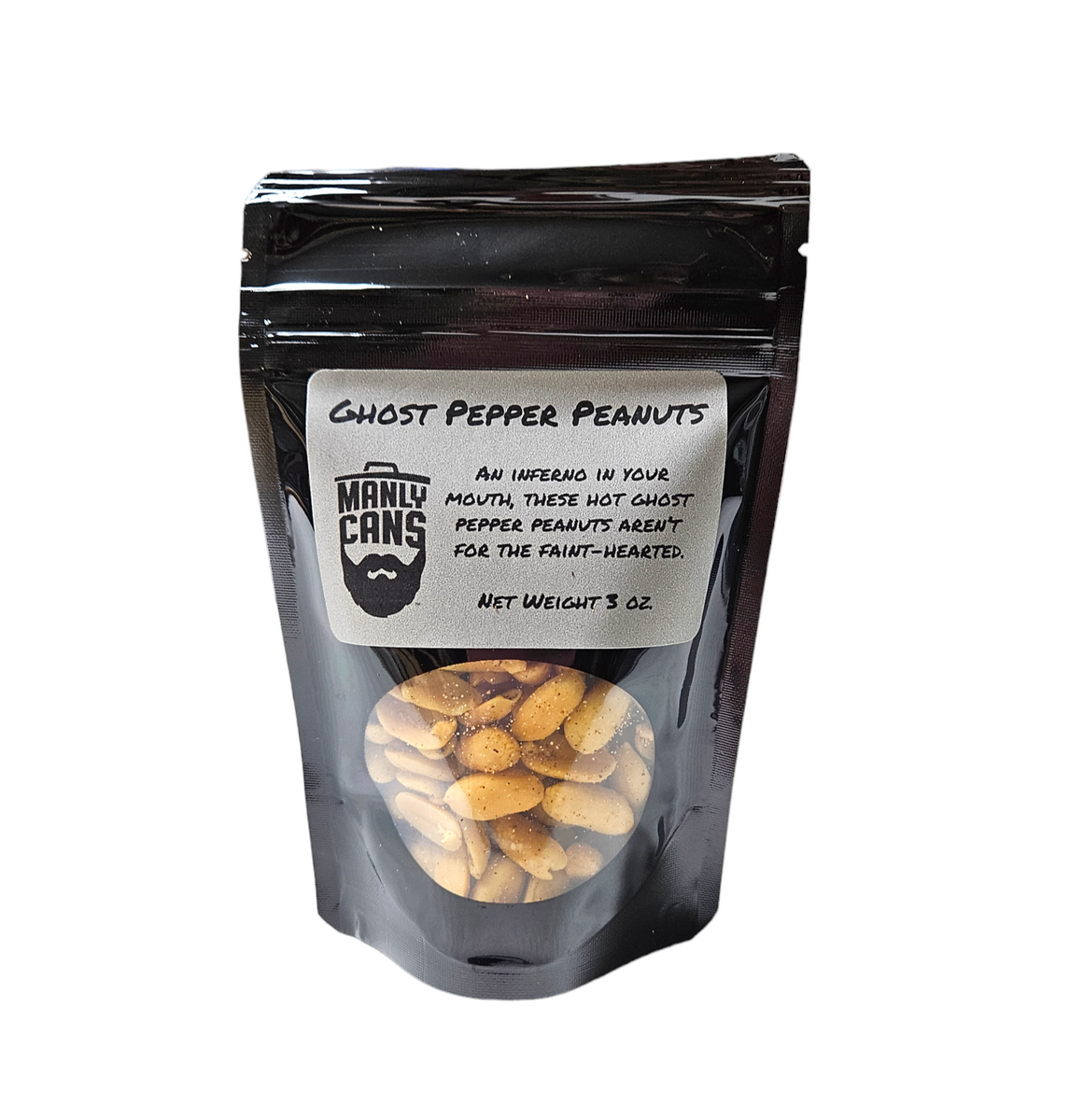 Ghost Pepper Peanuts Manly Cans